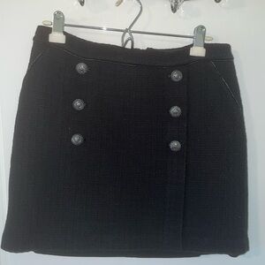 WHBM Black Mini Skirt